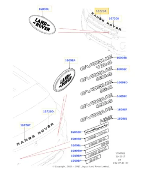 ORIGINE LR026394 MONOGRAMME AV