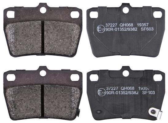 ABS 37227 JEU DE 4 PLAQUETTES DE FREIN AR