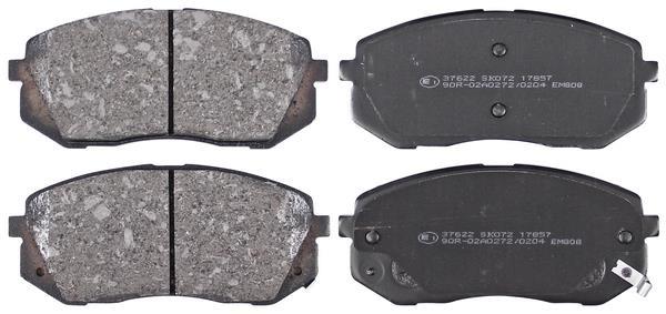 ABS 37622 JEU DE 4 PLAQUETTES DE FREIN AV