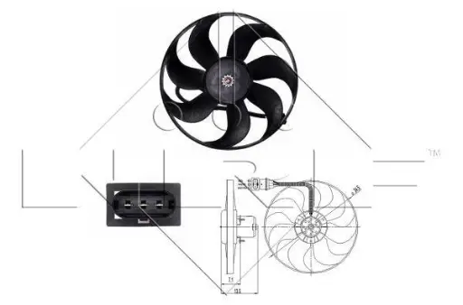 NRF 47397 VENTILATEUR DE REFROIDISSEMENT MOTEUR