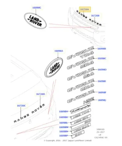 ORIGINE LR026394 MONOGRAMME AV