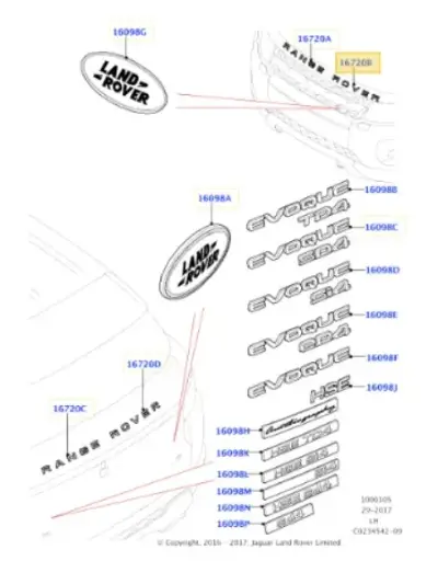 ORIGINE LR026395 MONOGRAMME AV