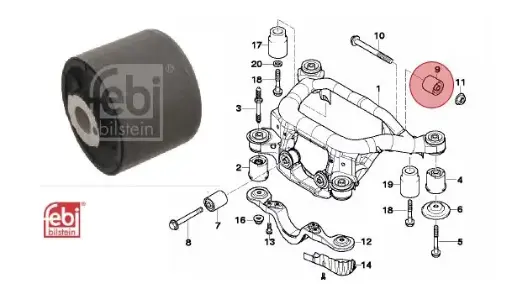 FEBI BILSTEIN 29367 SILENT BLOC DIFFERENTIEL